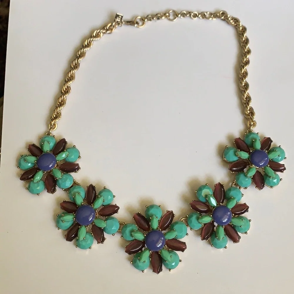 Two Banana Republics statement Necklaces